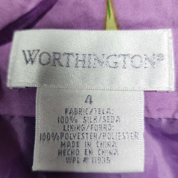 Women's 100% Silk Bold Floral Print Faux Wrap Skirt Size 4 - Picture 10 of 11